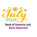 3 months Editable bank statements Bank of America 2025 (June to August updated)